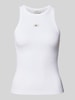 Calvin Klein Jeans Tanktop mit Label-Detail Weiss