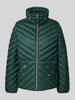 Christian Berg Woman Selection Steppjacke mit Stehkragen und Reißverschlusstaschen Dunkelgruen