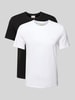CK Calvin Klein T-shirt met labelstitching Wit