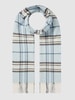 Fraas Schal mit Tartan-Karo Hellblau
