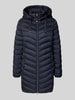 Christian Berg Woman Selection Steppmantel mit Kapuze Dunkelblau