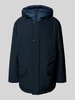 BOSS Orange Relaxed fit parka met capuchon, model 'OSIASS1' Marineblauw