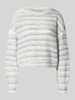 ONLY Pullover mit weichem Strickvolumen Hellblau