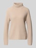 Fynch-Hatton Gebreide pullover van kasjmier met opstaande kraag Beige