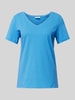 s.Oliver RED LABEL Regular Fit T-Shirt aus Baumwoll-Elasthan-Mix Blau