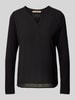 Smith and Soul Bluse mit Tunikakragen Black