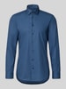 Jake*s Super Slim Fit Business-Hemd mit Kentkragen Rauchblau