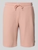 Blend Regular Fit Sweatshorts mit Strukturmuster Modell 'CASPER' Altrosa