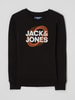 Jack & Jones Sweatshirt van katoenmix, model 'Luca' Zwart