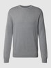 Christian Berg Men Strickpullover in melierter Optik Mittelgrau Melange