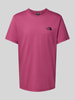 The North Face T-shirt met labelprint Bordeaux