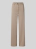 FREE/QUENT Straight Leg Stoffhose mit Paspeltaschen Modell 'Nanni' Taupe Melange