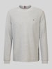 Tommy Hilfiger Longsleeve mit Logo-Stitching Silber Melange