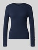 GUESS Slim Fit Longsleeve aus Viskose-Mix Modell 'Ellie' Marine