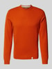 Colours & Sons Strickpullover mit Label-Details Orange