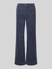 Christian Berg Woman Wide leg corduory broek met achterzakken Blauw