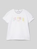 Tommy Hilfiger Teens T-Shirt mit Label-Stitching Modell 'VARSITY' Weiss
