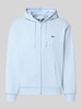 Lacoste Regular Fit Sweatjacke aus Baumwoll-Mix Hellblau