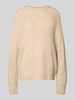 mbyM Gebreide pullover met ronde hals, model 'Gillian' Beige
