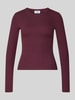 JJXX Shirt met lange mouwen in riblook model 'FREYA' Bordeaux