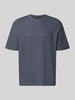 BOSS Orange Regular Fit T-Shirt aus reiner Baumwolle Modell 'Te_Rib' Marine