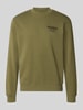 HUGO Blue Regular fit sweatshirt van zuivere katoen model 'Nespon' Olijfgroen