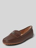 Lauren Ralph Lauren Loafers met logo-applicatie, model 'BARNSBURY' Middenbruin