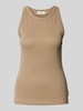 Marc O'Polo Slim fit tanktop van puur katoen Beige