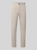 Lindbergh Slim Fit Stoffhose mit umgeschlagenen Hosenbeinen Sand