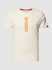 Alpha Industries T-shirt met labelprint Offwhite