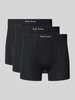 PAUL SMITH Trunks mit elastischem Logo-Bund im 3er-Pack Black
