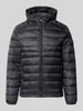 JACK & JONES Regular Fit Jacke in Stepp-Optik Modell 'KINGSLEY' BLACK