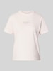 Calvin Klein Jeans T-Shirt mit Label-Print Hellrosa