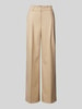 Christian Berg Woman Selection Baggy fit stoffen broek met persplooien Camel