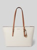 MICHAEL Michael Kors Handtasche mit Label-Anhänger Modell 'QUINN' Ecru