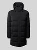 Christian Berg Men Steppjacke mit Kapuze Black