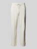Only & Sons Loose Fit Leinenhose mit Strukturmuster Modell 'SINUS' Offwhite