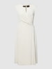 Lauren Ralph Lauren Midikleid in Wickel-Optik Modell 'KAYTLIN' Offwhite