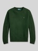 Polo Ralph Lauren Sweter w kroju regular fit z czystej wełny Ciemnozielony