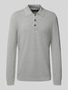 Marc O'Polo Regular Fit Strick-Shirt aus reiner Baumwolle Hellgrau