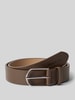 Marc O'Polo Leren riem met doornsluiting, model 'SANDY' Taupe