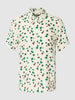 Marc O'Polo Denim Blouse van viscose met all-over print Offwhite
