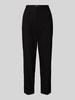 Christian Berg Woman Tapered Fit Stoffhose mit elastischem Bund Black
