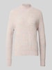 Christian Berg Woman Strickpullover mit Stehkragen Apricot