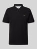 s.Oliver RED LABEL Regular Fit Poloshirt aus reiner Baumwolle mit Label Stitching Black