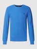 Polo Ralph Lauren Strickpullover mit Label-Stitching Royalblau