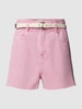 edc By Esprit Jeansshorts aus Baumwolle mit Gürtel Rosa