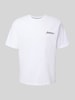 Jack & Jones T-Shirt mit Label-Print Modell 'BEAU' Weiss