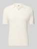 Drykorn Regular Fit Poloshirt mit V-Ausschnitt Modell 'BRAIAN' Offwhite