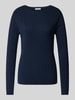 Christian Berg Woman Gebreide pullover met kabelpatroon Donkerblauw